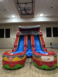 lava island inflatable slide 6 scaled 1764983815 Lava Island (16ft Double-Lane)