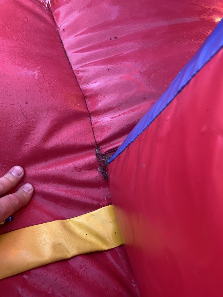 seem tear repair 1 Bounce House Repair