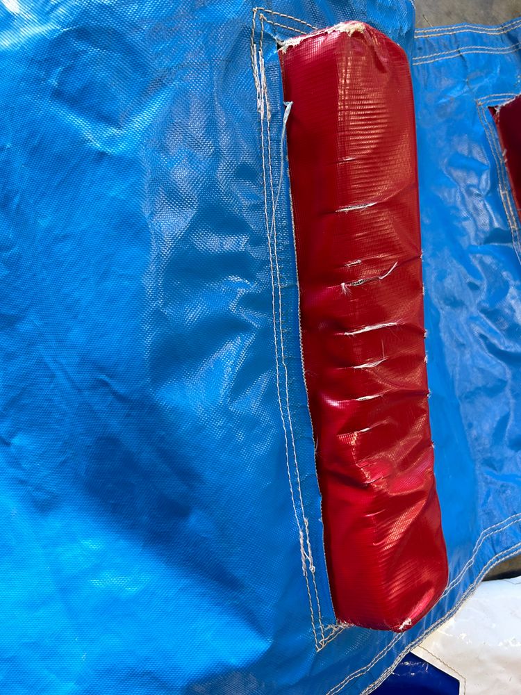 step repair after Bounce House Repair