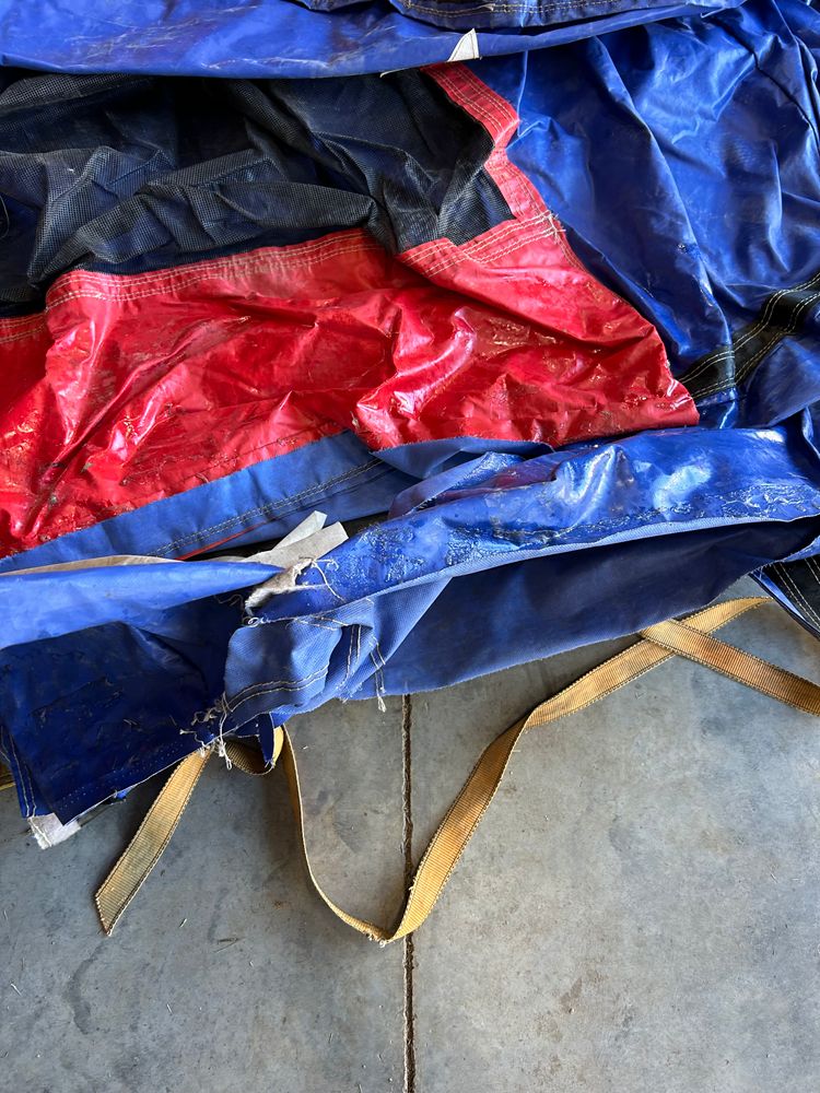 wall replacement before Bounce House Repair